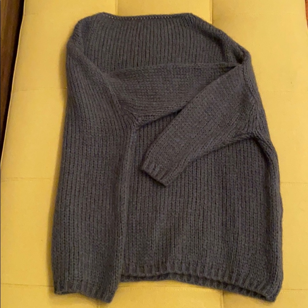 Mohair Charcoal Grey Sweater